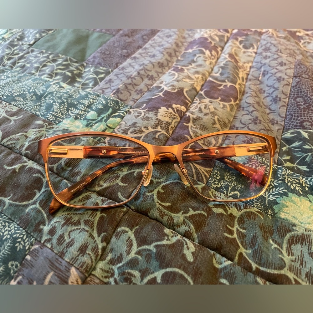 Catherine Deneuve Eyeglass Frames Women's Copper/Tortoise Shell